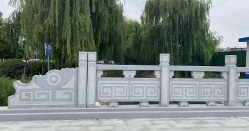 安康 芝麻灰桥栏杆、河道栏杆安装效果