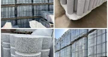 安康 芝麻白花岗岩挡车柱、隔离柱多少钱