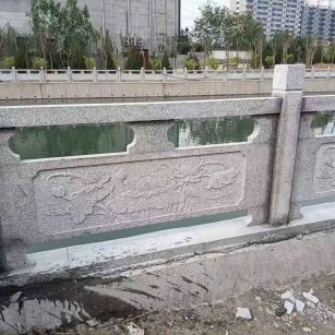 安康 芙蓉白大花桥梁、河道，石材栏杆、围栏、护栏