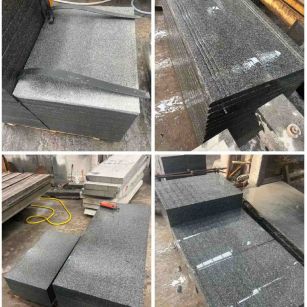 安康 芝麻黑地铺石材