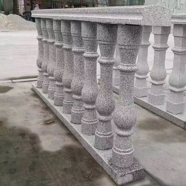 安康 芝麻白圆形光面花瓶柱，栏杆